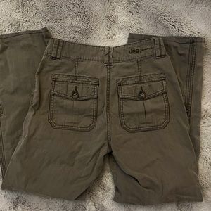 Jag Jeans Strech Cargo Green Khaki Style Pants
